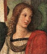 Angel fragment of the Baronci Altarpiece RAFFAELLO Sanzio